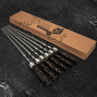 Набір шампурів для мангалу із 6 предметів