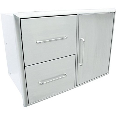 Вбудована тумба з дверцятами і двома ящиками SABER Double Drawer with Door Combo