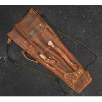 Набір шампурів "Вожак" в шкіряному кейсі 8 предметів, рижий