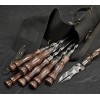 Набір шампурів "Асгард" в шкіряному кейсі 8 предметів, чорний - LC-031 фото_2 