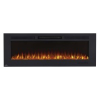 Камін електричний горизонтальний Napoleon Allure Phantom 60 з металевою сіткою, чорний мат