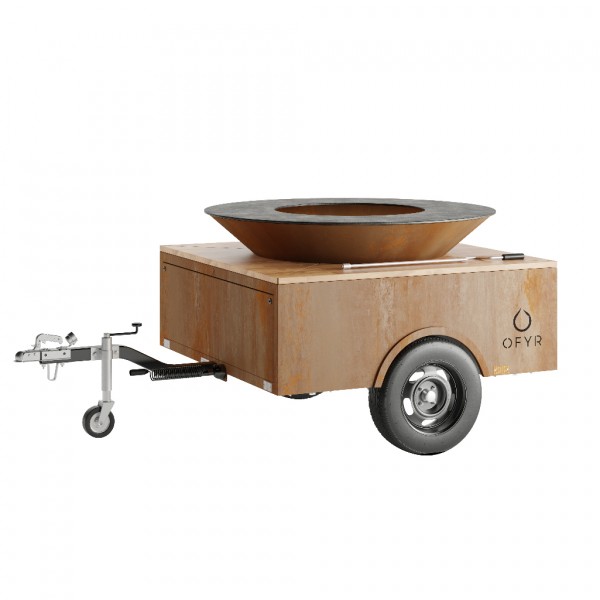 Купить Гриль вогнище OFYR Trailer 01 Corten причіп - O-T-01 в магазине Grill Point