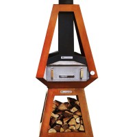 Піч для піци на дровах Quan, іржавий