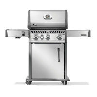 Газовий гриль Napoleon Rogue PRO 425 з бічним пальником SIZZLE ZONE, нержавіюча сталь