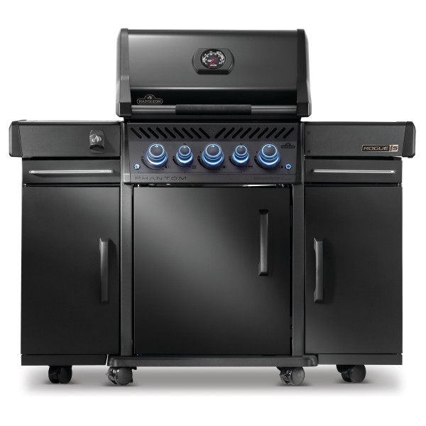 Купить Газовий гриль Phantom Rogue PRO-S 425 з 2 тумбами, задній інфрачервоний пальник, бічним SIZZLE ZONE, рожен в комплекті - RPS425RSIBPK-2-PHM-2 в магазине Grill Point