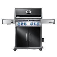 Газовий гриль Napoleon Rogue PRO-S 525, чорний, з бічним пальником SIZZLE ZONE, РОЖЕН У КОМПЛЕКТІ
