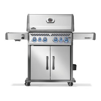 Газовий гриль Napoleon Rogue PRO-S 525, нержавіюча сталь, з бічним пальником SIZZLE ZONE, РОЖЕН У КОМПЛЕКТІ