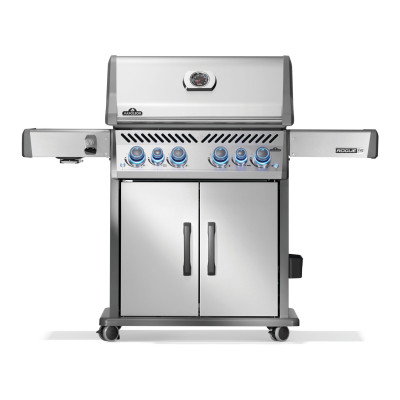 Газовый гриль Napoleon Rogue PRO-S 525, нержавеющая сталь, с боковой горелкой SIZZLE ZONE, ВЕРТЕЛ В КОМПЛЕКТЕ