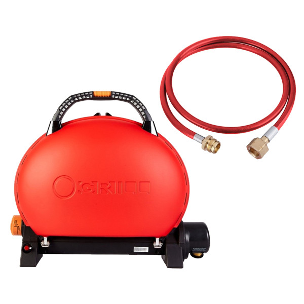 Купить КОМПЛЕКТ Портативный переносной газовый гриль O-GRILL 500, красный+шланг в подарок! - SETo-grill_500_red в магазине Grill Point