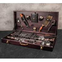 Подарунковий набір для мангалу в дерев'яному кейсі Одін, 45 предметів