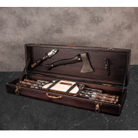 Набір для мангалу "Дагр" в дерев'яному кейсі 13 предметів