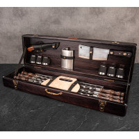 Набір для мангалу "Велюнд" в дерев'яному кейсі 18 предметів