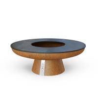 Дров'яний гриль- вогнище AHOS BIG SPHERE LOW 100 см, іржавий