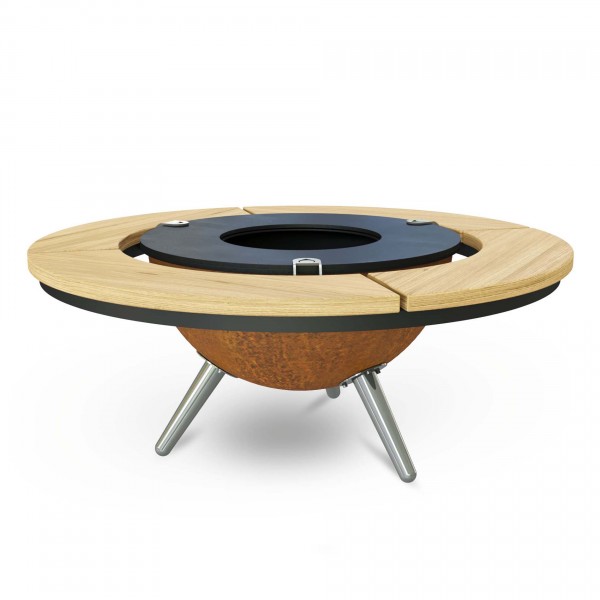 Купить Гриль на дровах Ahos Inspiration зі столом, іржавий - ahos_inspiration_st в магазине Grill Point