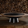 Дров'яний гриль- вогнище AHOS BIG SPHERE LOW 100 см зі столом, чорний - axos_big_sfera_wood фото_1 