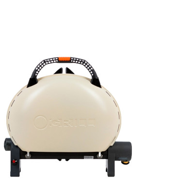 Портативный переносной газовый гриль O-GRILL 500, кремовый