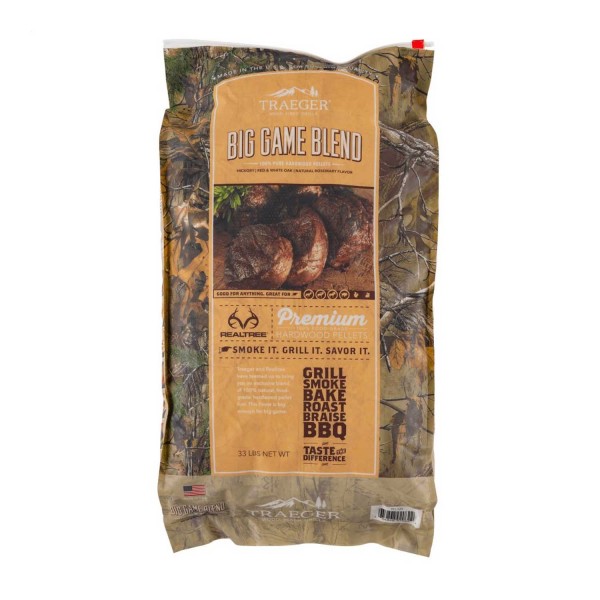 Купить Пелети для гриля Traeger Realtree Big Game Blend Wood Pellets - pellety_traeger в магазине Grill Point